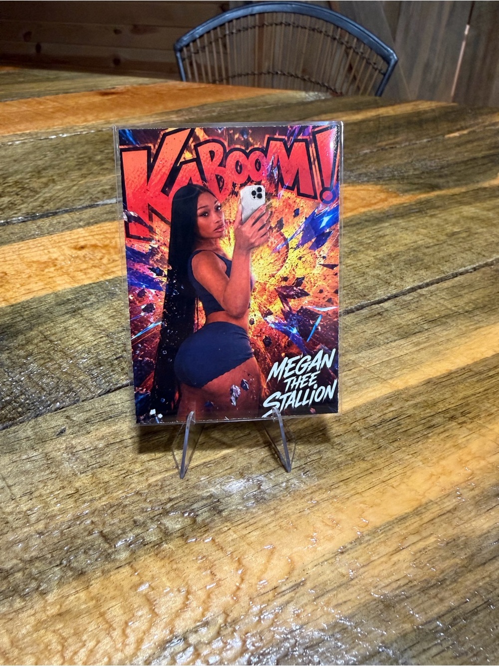 KA-BOOM! Megan Thee Stallion Card - Orange, Blue, Black